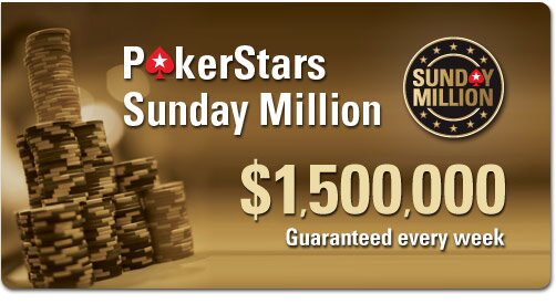 В миновавший уик-энд прошел юбилейный турнир PokerStars Sunday Million, гарантированный призовой фонд которого составил $4 миллиона. Состязание привлекло внимание 36 169 участников, которые собрали призовой фонд в размере $7 233 800, а победитель получил $1 141 510. 